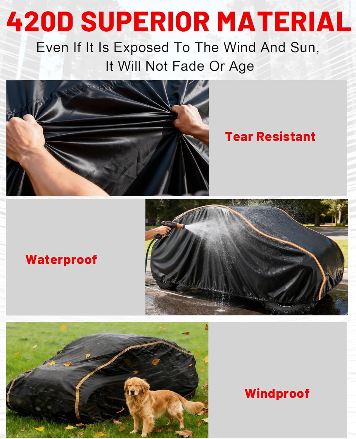 StarknightMT X3 Max Cover, 420D 4 Seaters UTV Cover Compatible with Can Am Maverick X3 Max 2017 2018 2019 2020 2021 2022 2023 2024 2025