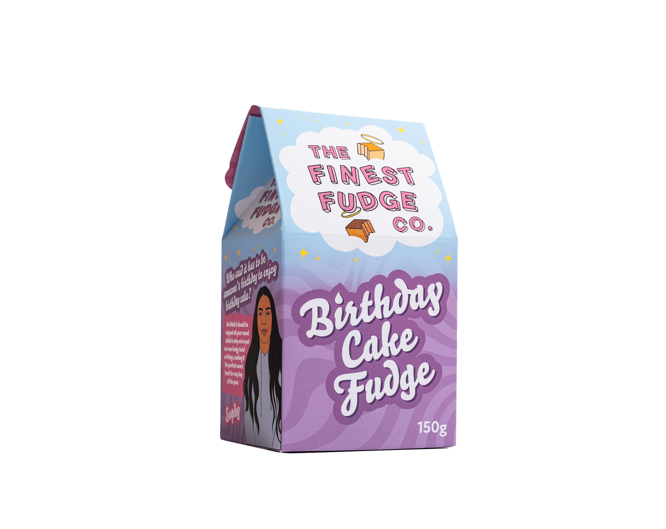 Birthday Cake Crumbly Fudge Gift Box by The Finest Fudge Co