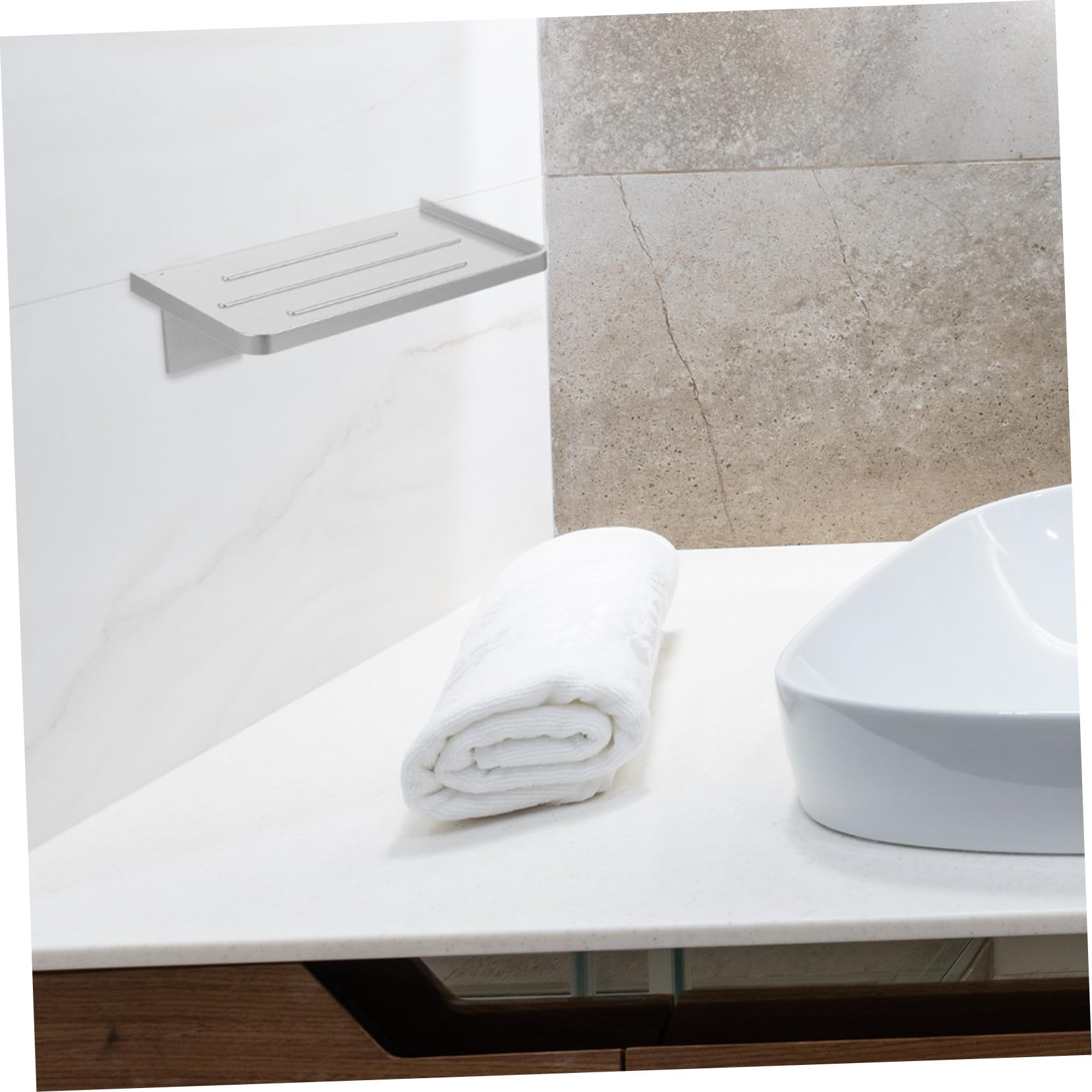 Veemoon 5pezzi Supporto Per Telefono Da Bagno Muro Mensola Per Smartphone Da Appendere Bagno Stabile e Pratica Senza Foratura Design Moderno Per Organizzare Gli Accessori