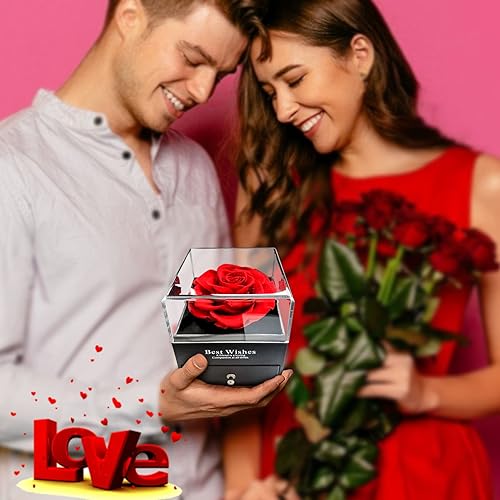 Miniatura 6 de VANGOLD Regalos para mamá, regalos más populares para el día de San Valentín, regalos para novia, collar con texto en inglés "I Love You" en 100