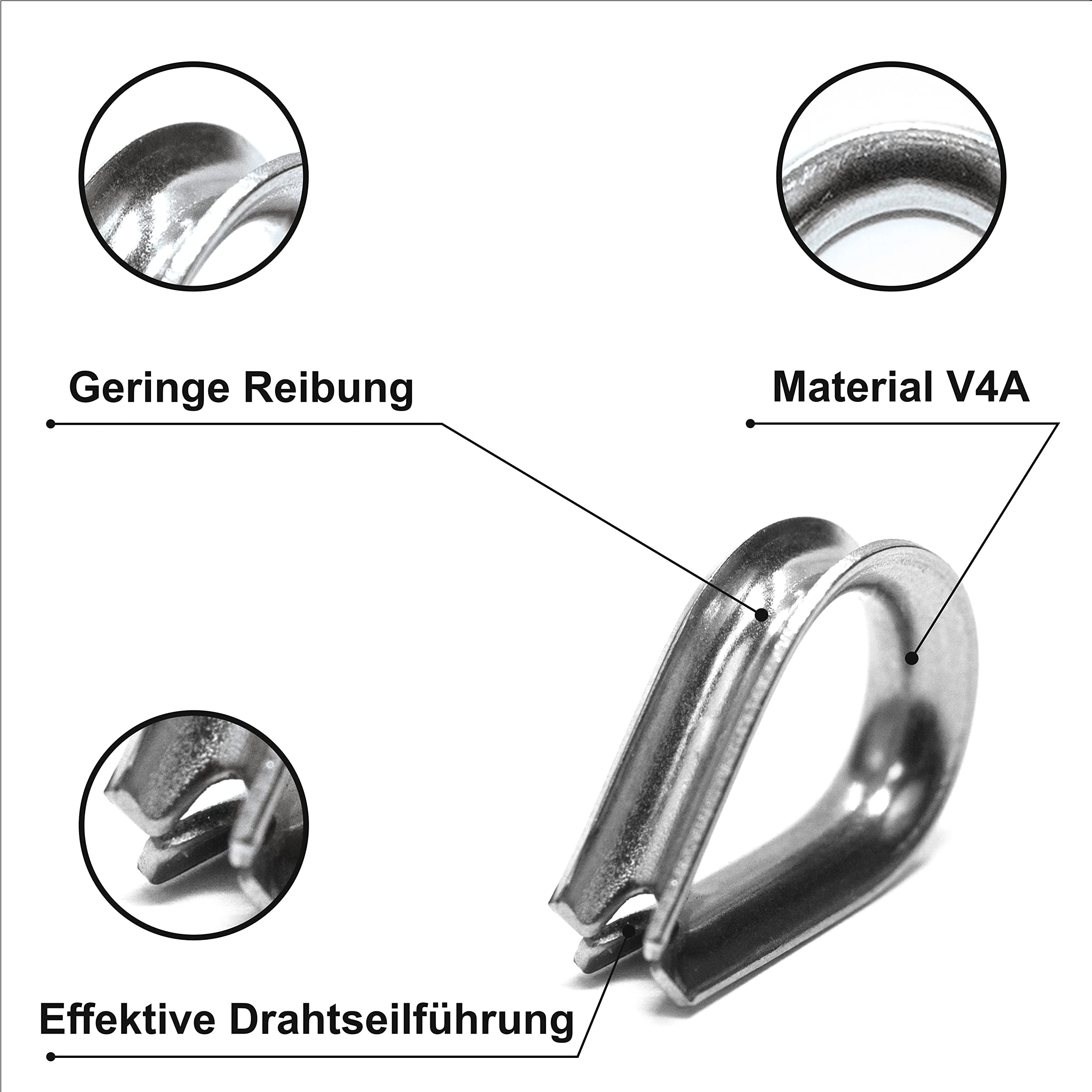 12 Pièces M3 Serre-Câbles Etrier Attaches Pour Câbles Métalliques M3