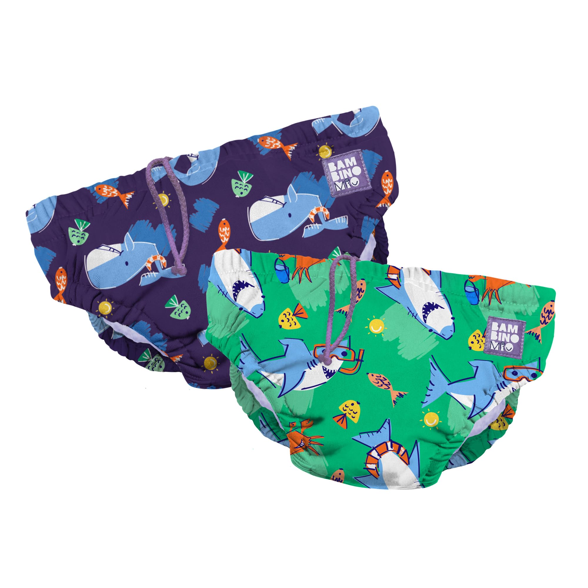 Bambino Mio Rewolucyjna Zmywalna Pieluszka Kąpielowa, Zestaw 2 sztuk, Splash & Fun, (2-3 lata), Squirt, 2-3 lat