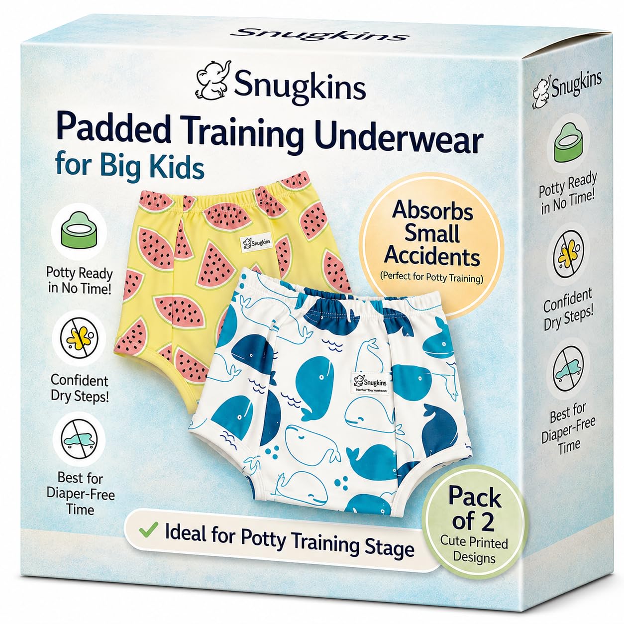 SNUGKINS Potty Training Pull-up Pants | Padded Underwears for Babies/Kids/Toddlers.-image-16