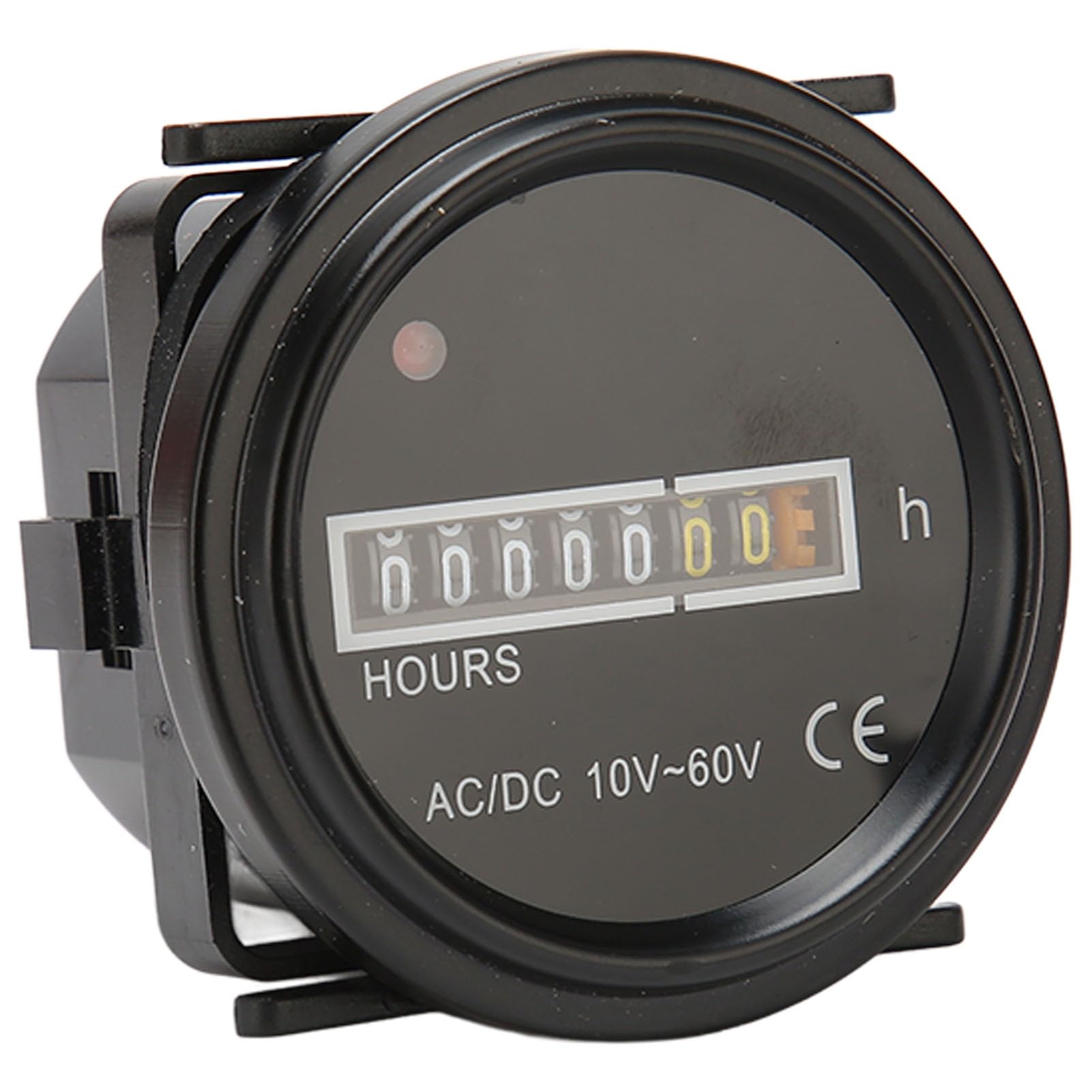 Compteur Horaire de Bateau Robuste Taille Compacte Plastique Compteur Horaire Rond de 2, 4 Pouces de Diamètre pour 10 60V AC ou DC