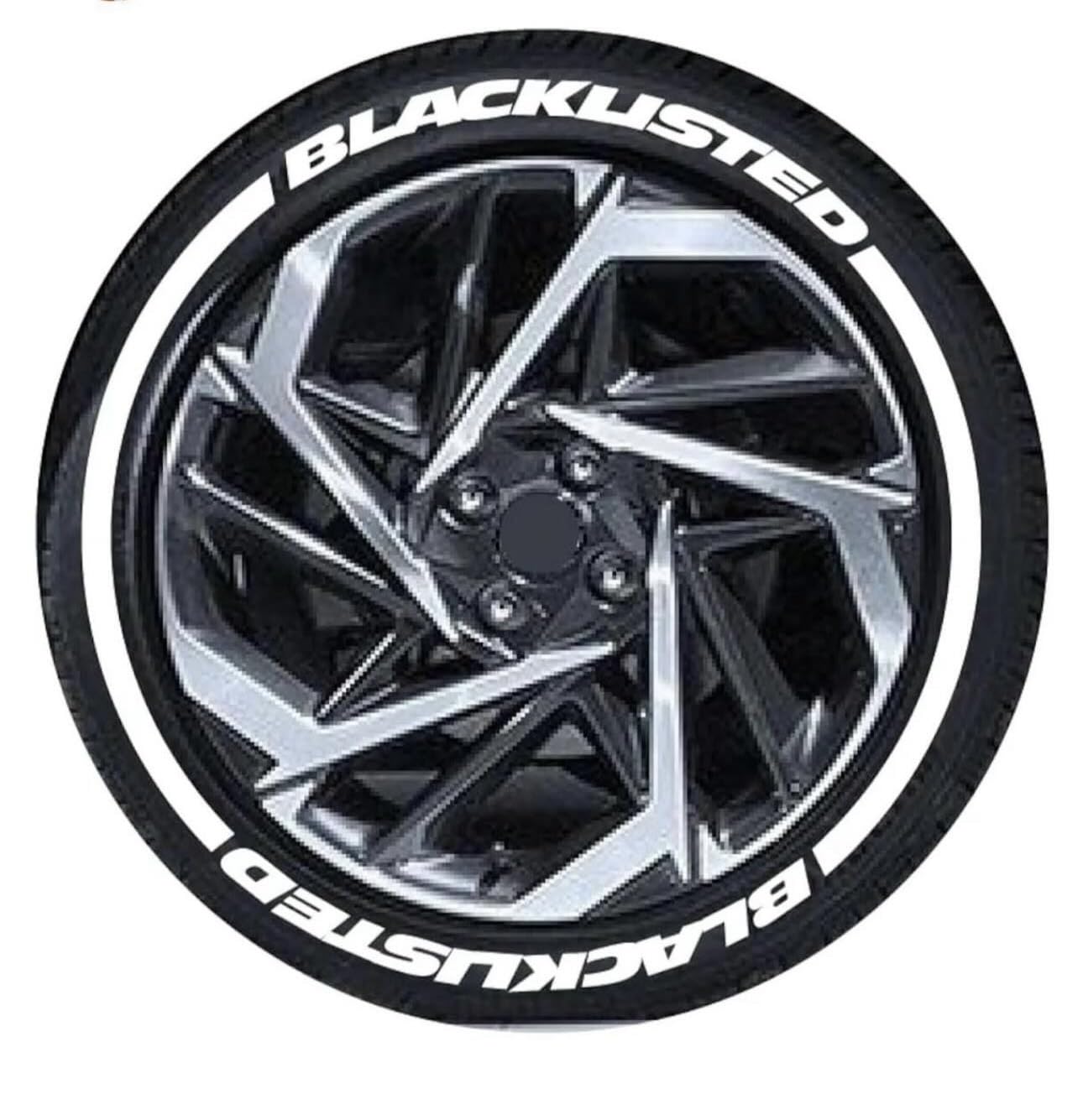 Generic Modsworld BL Logo Tyre Stickers for Car & Bike - Image 1
