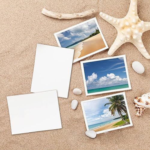 Miniatura 3 de Goefun - Paquete de 300 tarjetas de índice blancas en blanco de 4 x 6 pulgadas, papel grueso, tarjeta pesada de 80 libras, sin forro, para postales,