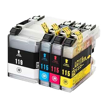 brother LC119/115-4PK +ブラック1 +マゼンダ1 Amazon.co.jp: 【インク革命】 brother用 LC119/115-4PK 互換