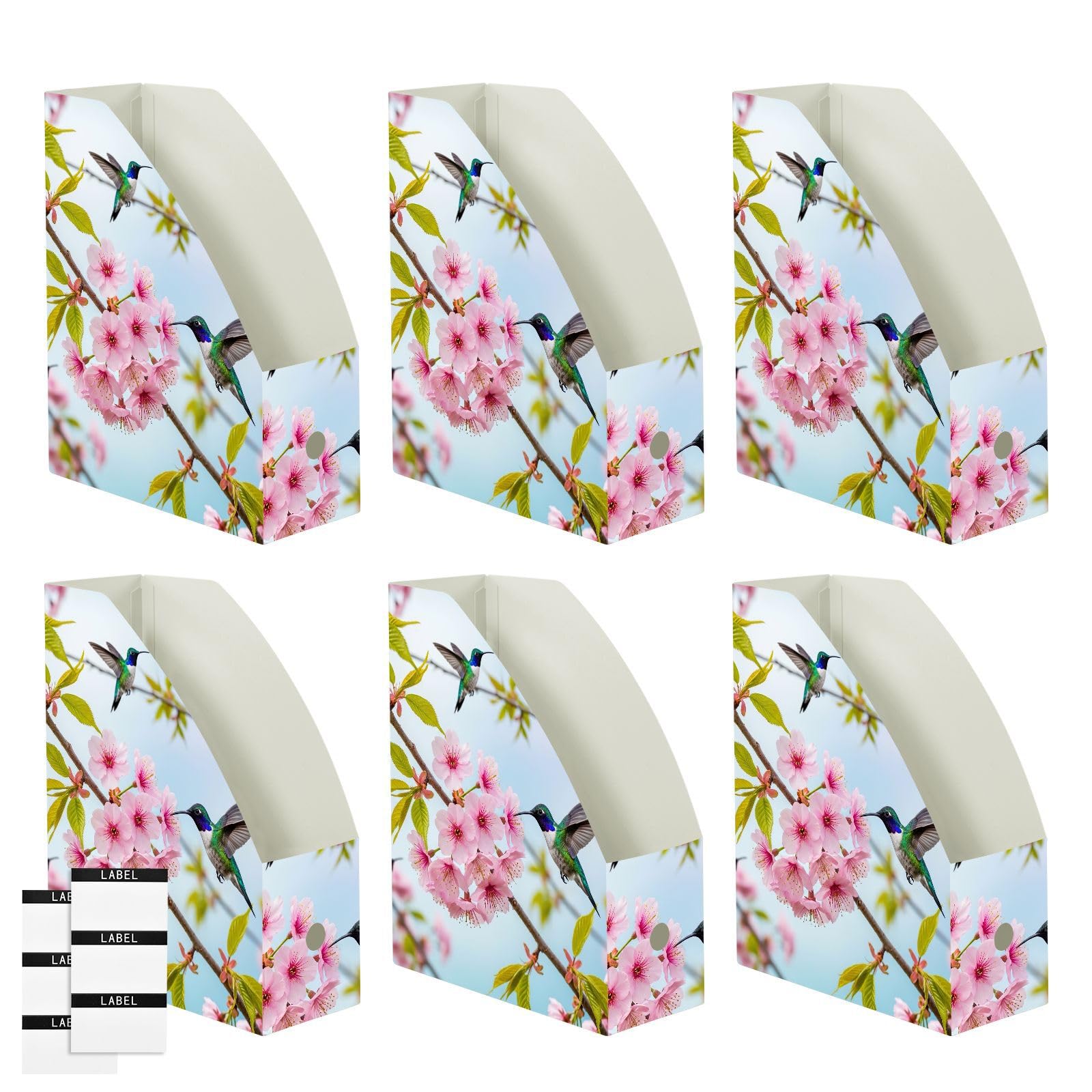 Aesthetic Floral Pink File Folder Organizer, abwischbar