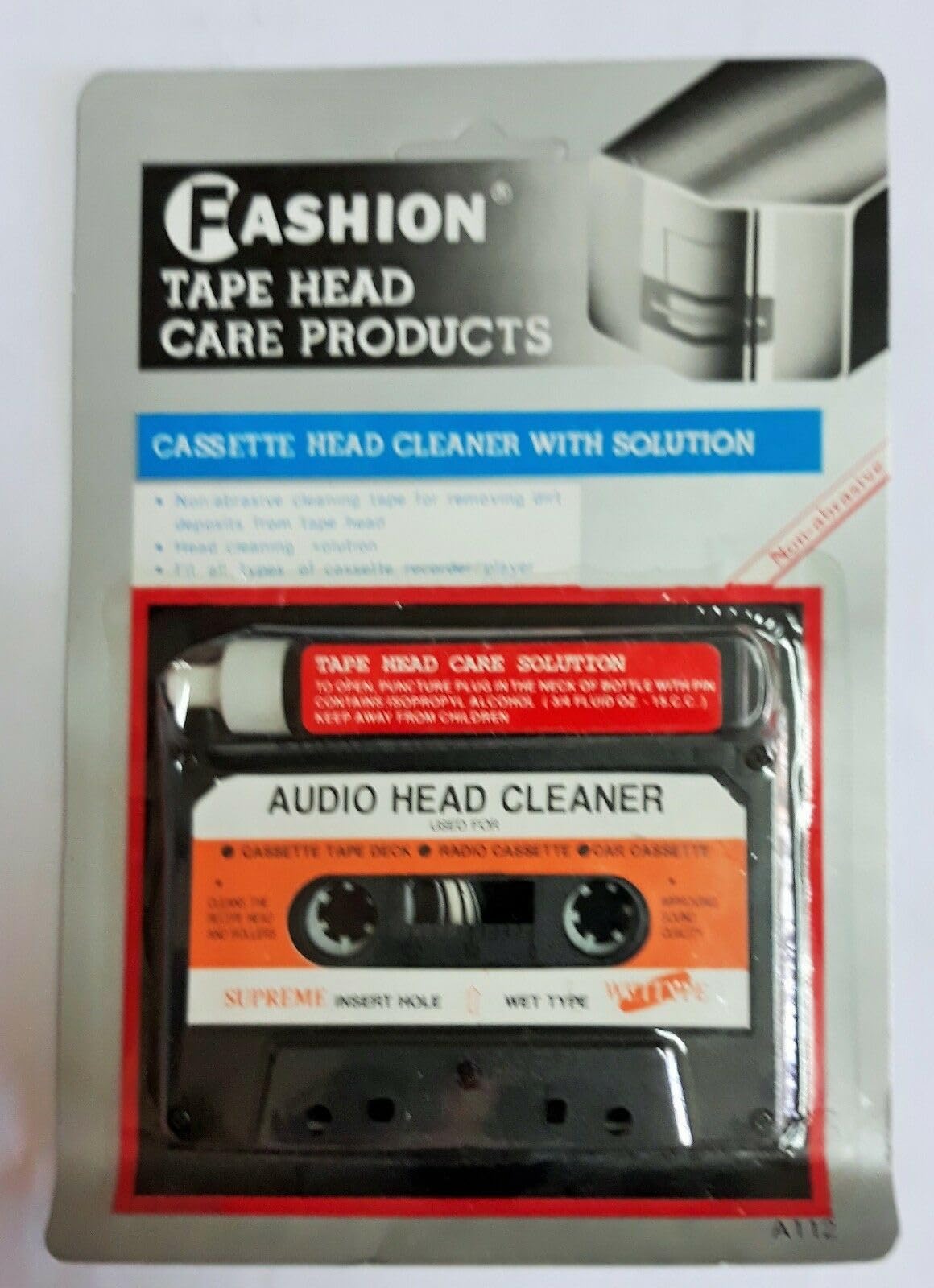Kit De Limpieza Para Cabezales De Casete - Incluye Cinta Limpiadora Y Líquido, Restaura La Calidad De Sonido