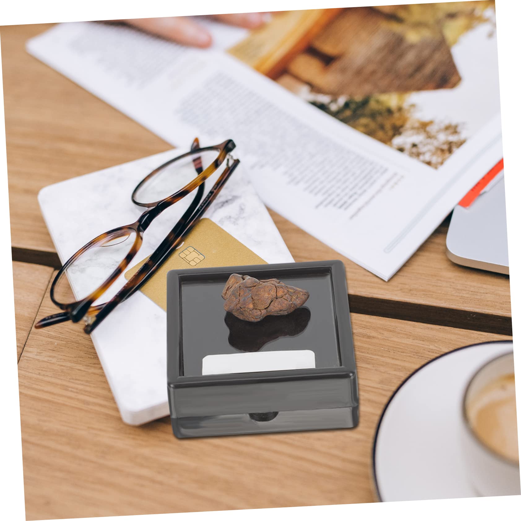 TOPPERFUN 3pcs Meteorite Sample Decor Meteorite Space Rock Educational Toys Teaching Meteorite Classroom Teaching Specimen Meteorite Science Sample Meteorite Specimen for Decor