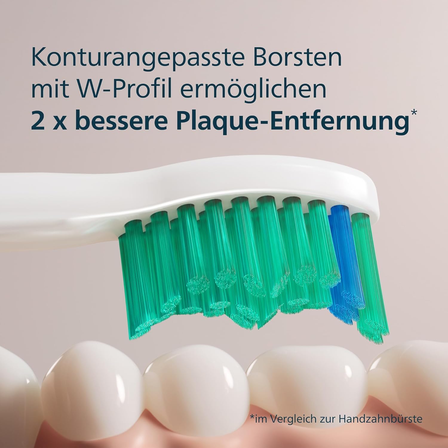 Philips Sonicare 3100 elektrische Zahnbürste, Schallzahnbürste, Zweierpack, Weiß + Philips Sonicare C1 ProResults, Original Ersatzbürstenköpfe, Weiß, 4er-Pack