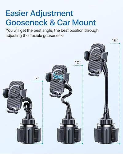 Miniatura 6 de andobil Cargador de coche inalámbrico - 10 W de carga de seguridad, certificado Qi apto para Samsung Galaxy S23S23 UltraS22S22+S22 UltraS21S21+S21