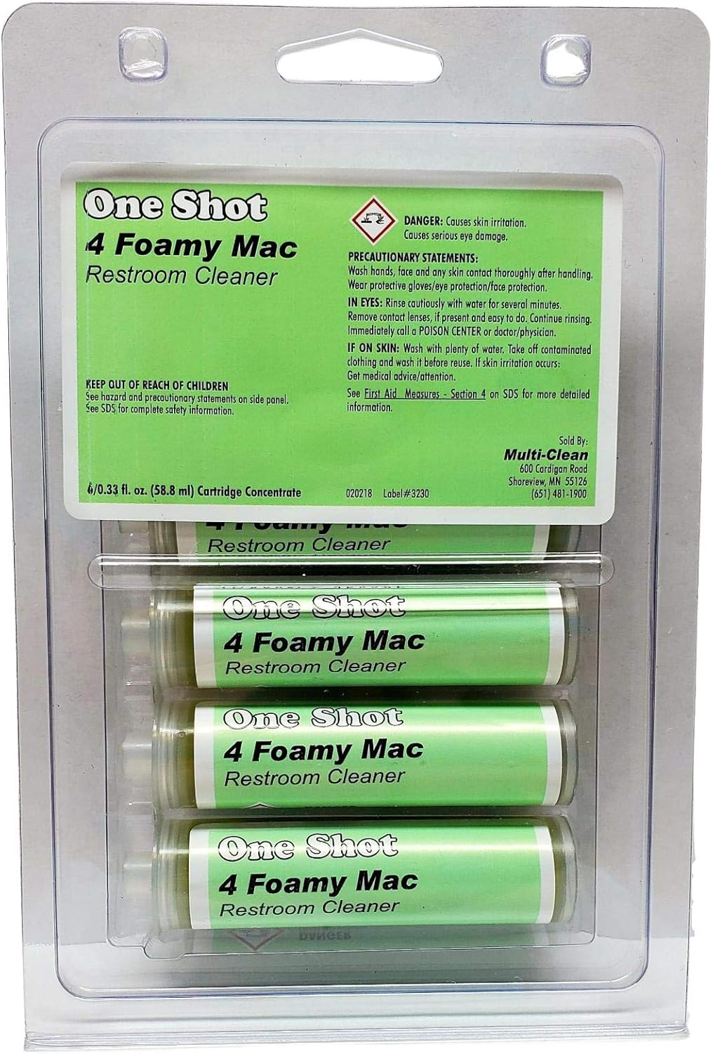 Foamy Mac Restroom, Tub, Tile, Grout, and Chrome Cleaner