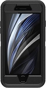 OtterBox Defender Series Series Case for iPhone SE (2nd gen - 2020) and iPhone 8/7 (NOT Plus) - Retail Packaging - Black