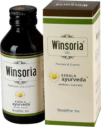 Kerala Ayurveda Winsoria Oil for Psoriasis and Eczema Care | Steroid-Free Herbal Psoriasis Oil for Itchy, Dry Skin Relief...