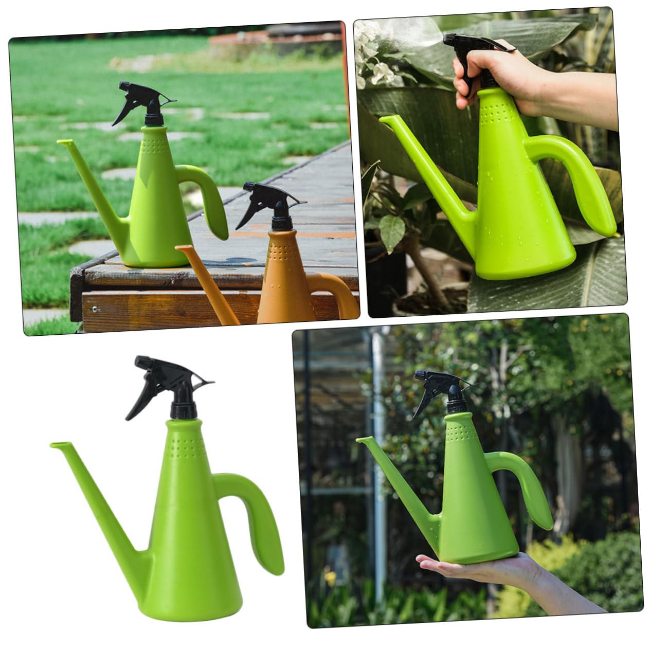 UPKOCH 2 Pièces aérosol Jardinage pelouse saupoudrage saupoudrer Peut arrosoir Multifonction pulvérisateurs de Jardin arrosoir de Jardin Flacon brumisateur pour Plantes Plastique Vert
