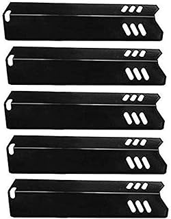 15" Grill Heat Plate Shield, Burner Cover, Flame Tamer for Backyard GBC1460W, BY13-101-001-13, Dyna-glo DGF510SBP, DGF510SSP, Uniflame, Montana, BHG Grills, Porcelain Steel 5 Pack