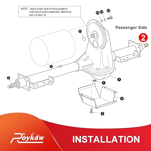 Miniatura 6 de Roykaw Eje del eje trasero del carrito de golf con kit de sello de cojinete para modelos eléctricos EZGO TXTMedalistST Express 1994 en adelante,