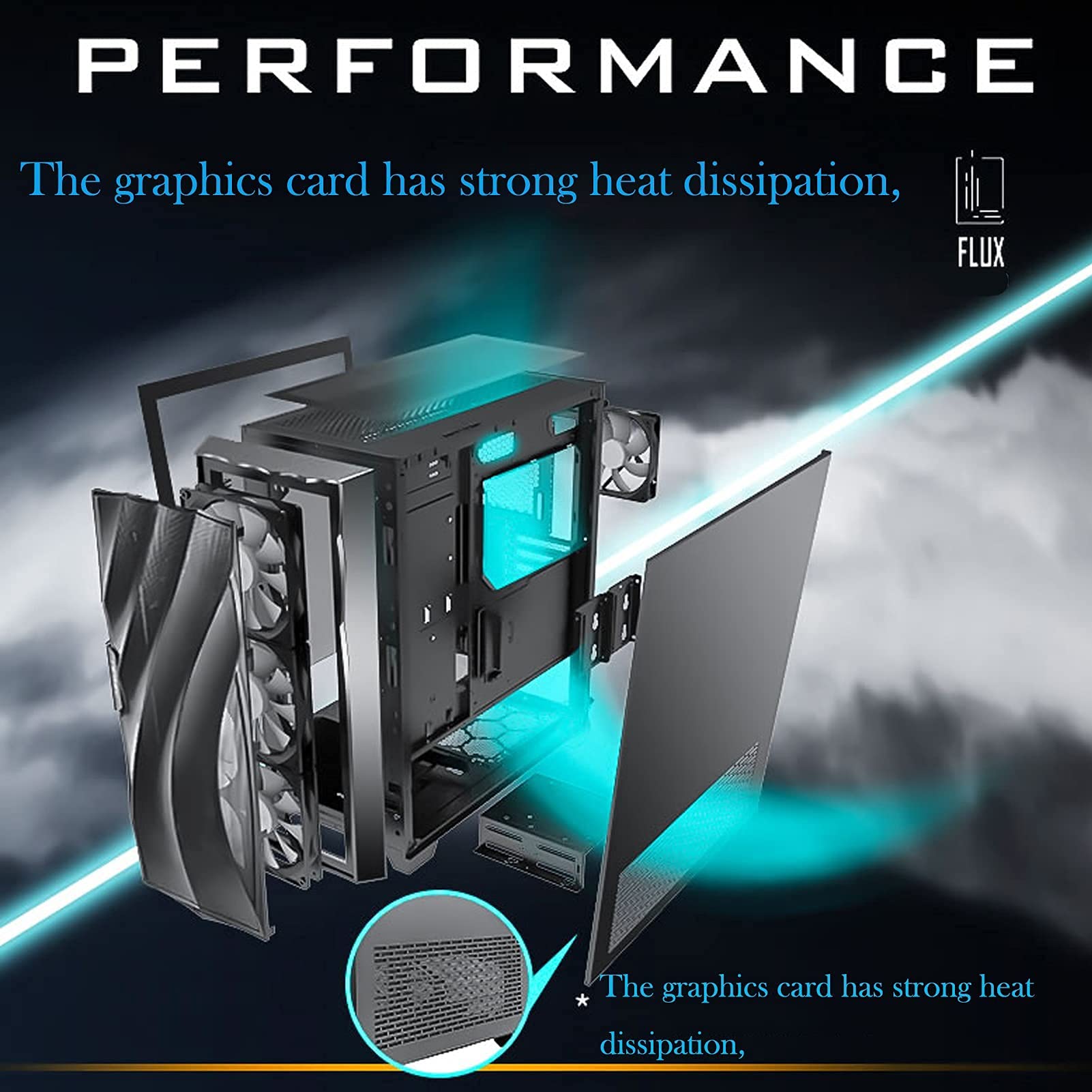 Przypadek Do Gry Komputerowej, ATX, M-ATX, Case Gry ITX, Podwójne Przewody Powietrzne, Wsparcie Dual 360 Chłodzenie Wody, Pięć Fanów USB3.0 / USB 2.0