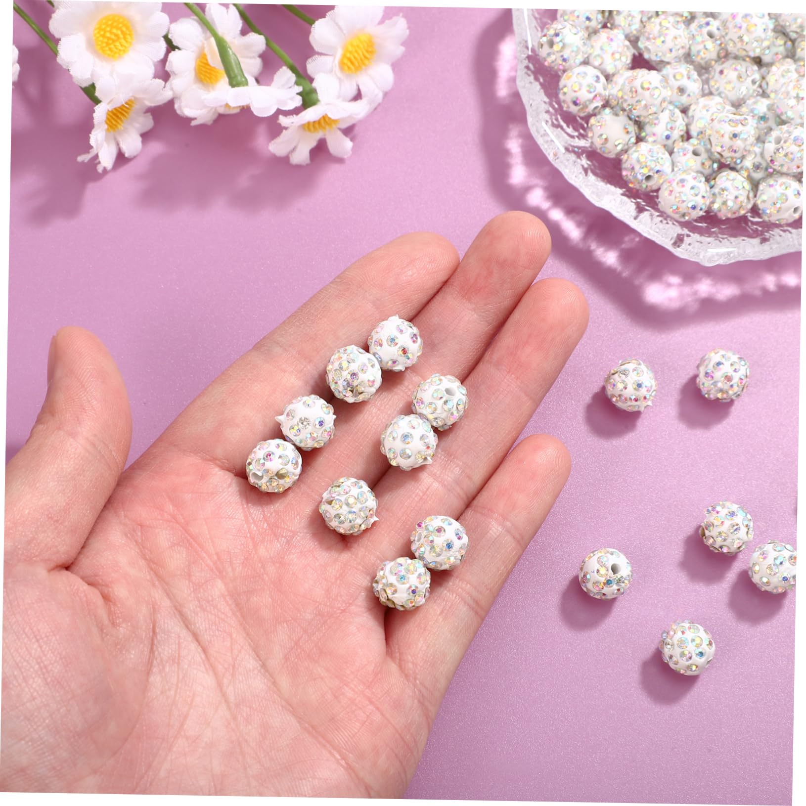 Operitacx 500piezas Abalorios De Rhinestone Para Fabricación De Joyas Brillantes Para Pulseras y Manualidades