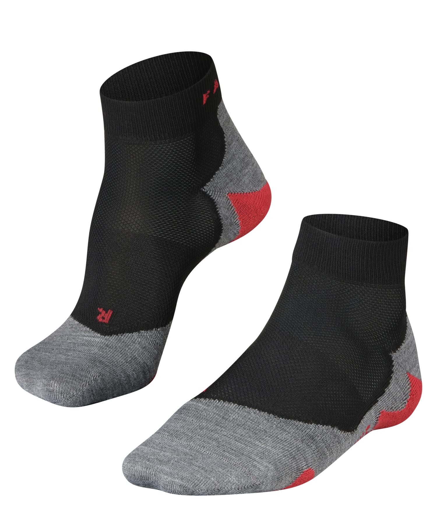 FALKE Men's RU5 Race Short M Sso Functional Yarn Anti-Blister 1 Pair Running Socks, Black Black-Mix 3010, 9.5-10.5