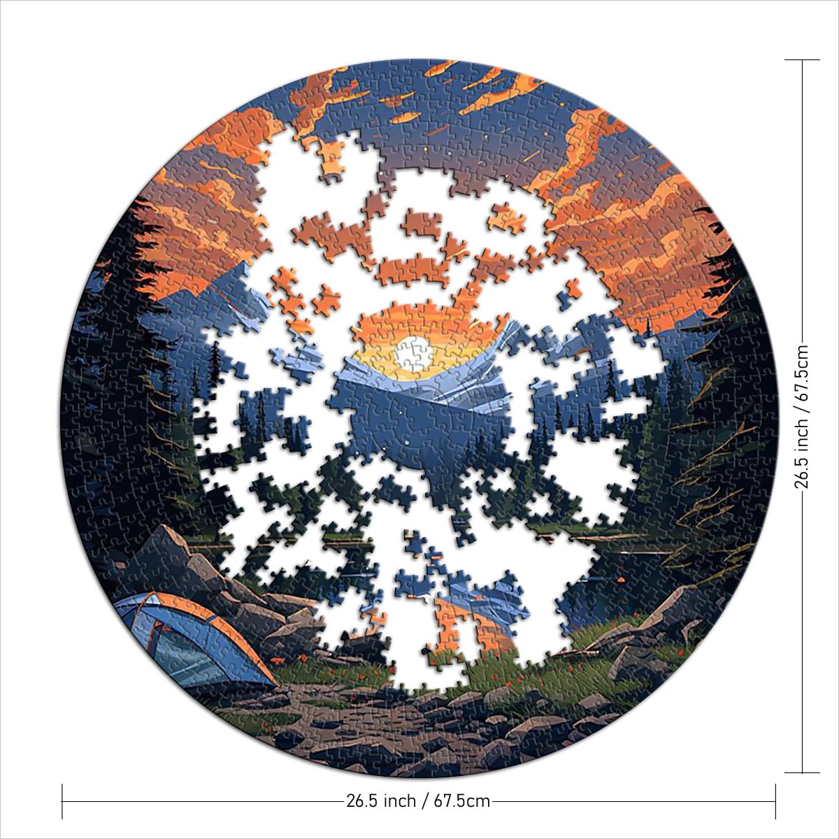 1000 Teile Puzzle Rund – Weltraum-Motiv, 67,5 Cm Durchmesser – Herausforderndes Puzzle Für Erwachsene & Kinder