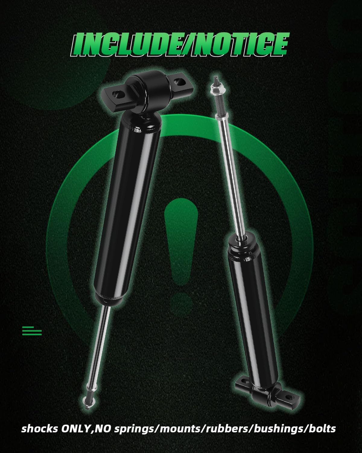 SCITOO Rear Pair Shock Absorbers Struts Compatible with 2013-2020 for Ford for Fusion, Replace 5667 Automotive Shocks