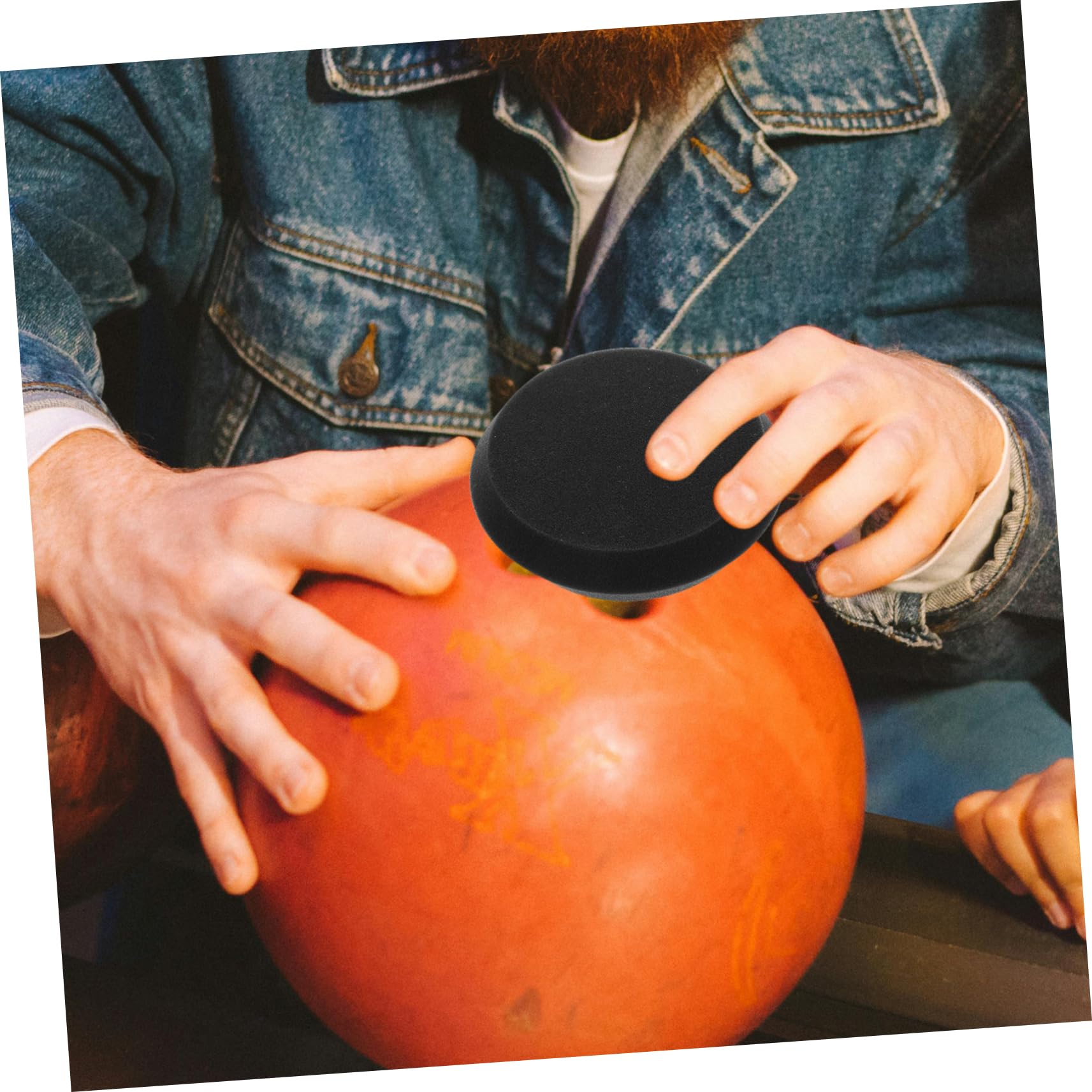 NAMOARLY 2pcs Bowling Ball Polishing Sponge for Cleaning Large Sponges for Bowling Equipment