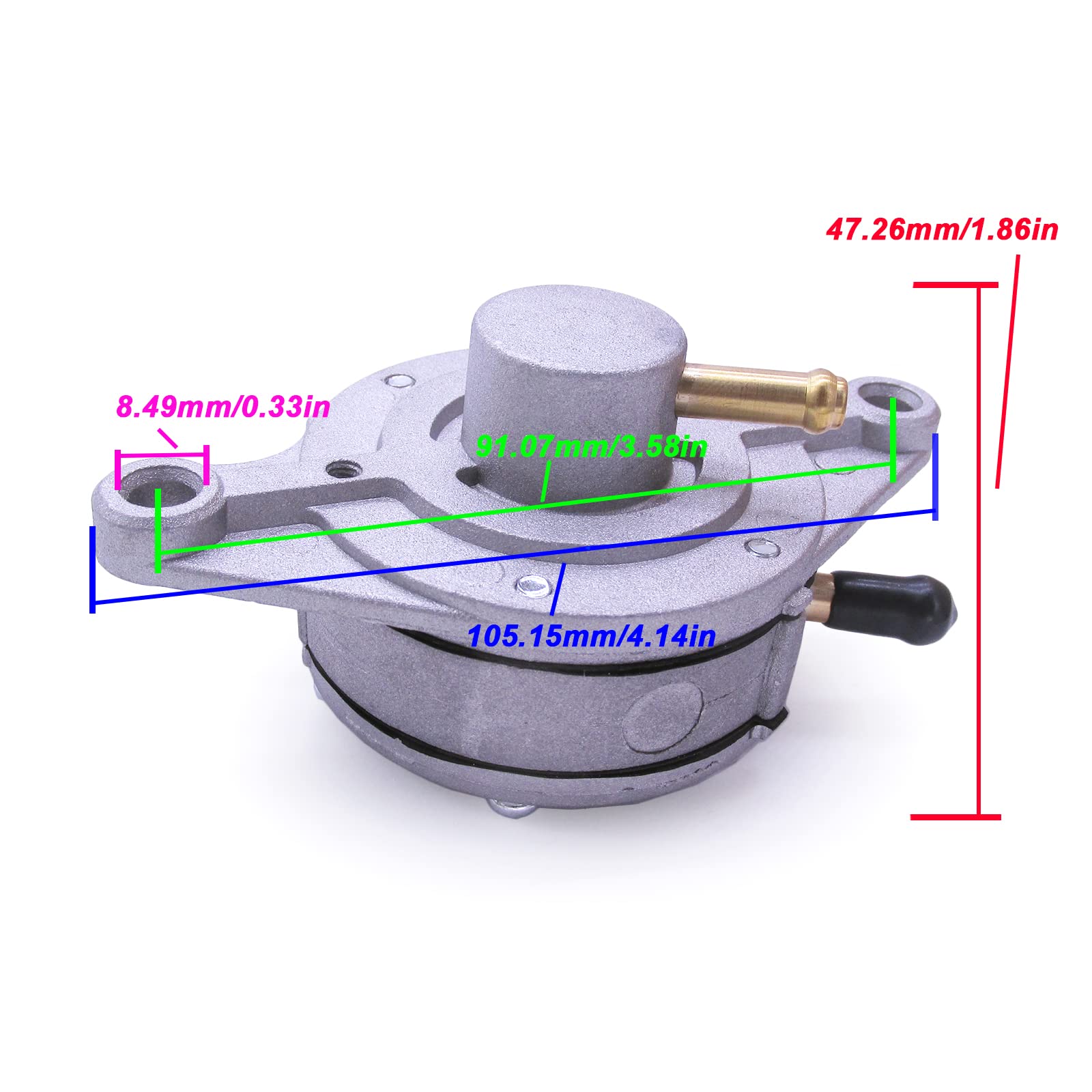 Amazon.com: Dual Outlet Pulse Vacuum Fuel Pump DF52-176 for Mikuni