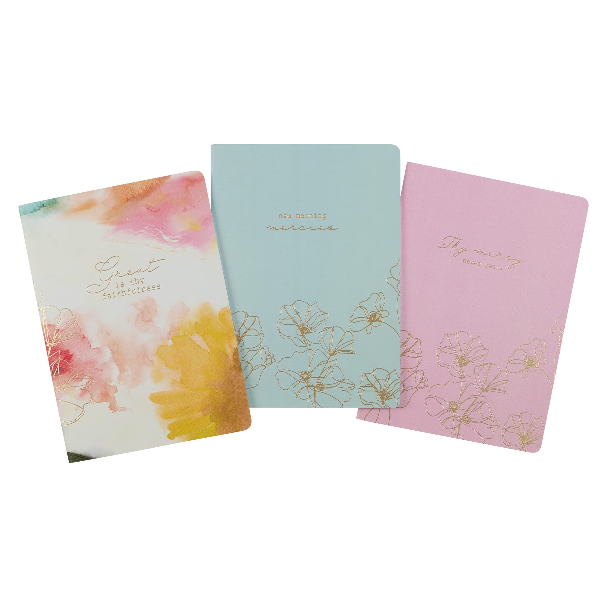 Christian Art Gifts Slim Scripture Notebooks for Women, Great Is Thy ...