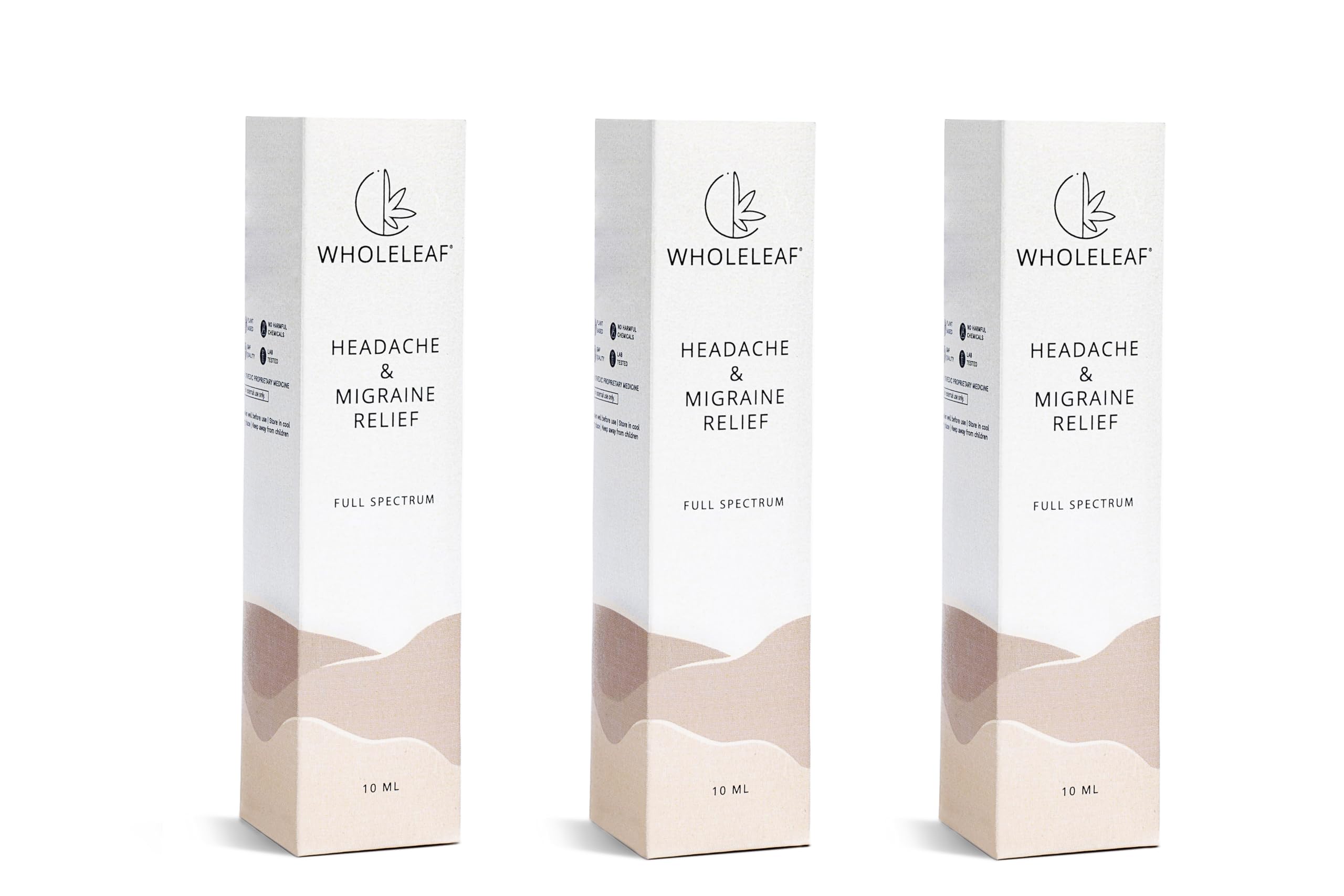 Wholeleaf Headache & Migraine Relief Roll On for Headache Relief Natural & Skin Friendly Liquid Balm (10ml)(pack of 3) (B0D2Y4RGDG) Amazon Price History, Amazon Price Tracker