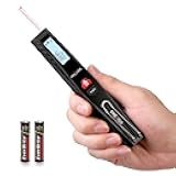 PREXISO Pocket Laser Measurement Tool, 135Ft Laser Distance Meter Backlit Display Laser Measure with Pen Clip Ft/Ft+in/in/M Unit - Pythagorean, Distance, Area, Volume Modes for Home, Industries
