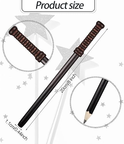 Zonon 10 lápices de varita, suministros de fiesta de mago, lápices de varita de mago a granel, tema de bruja a granel, regalos de Halloween, bolsas