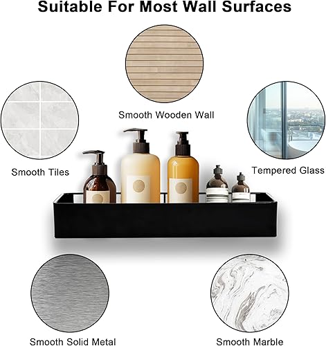 Miniatura 7 de Organizador de ducha de alta calidad, organizador y almacenamiento adhesivo de ducha de baño, estantes de ducha sin taladro para ducha interior,