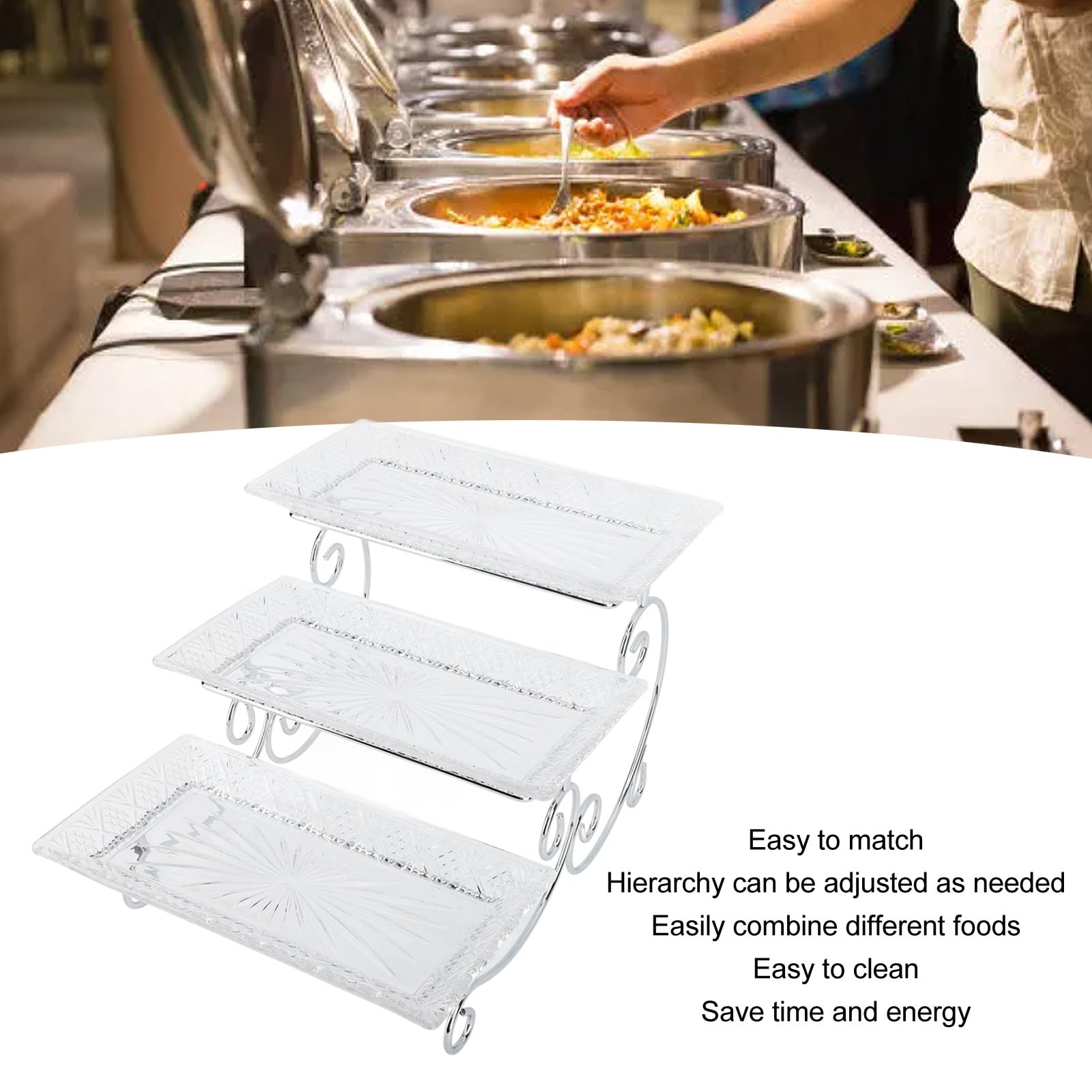 Amazon｜3段サービングスタンド ホリデーサービングプラッター＆トレイ