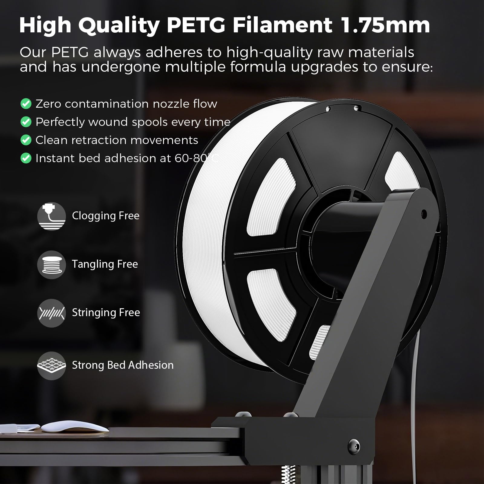 Amazon.co.jp: IEMAI PETGフィラメント 1.75mm バンドル 4KG ホワイト