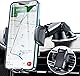車載ホルダー スマホホルダー 車 車載 スマホスタンド 車載 2in1 粘着ゲル吸盤＆エアコンクリップ付き スマホスタンド 携帯 全車種対応 3.8-6.7インチ多機種対応 片手操作 360度回転 自由調節 取り付け簡単 (Black)