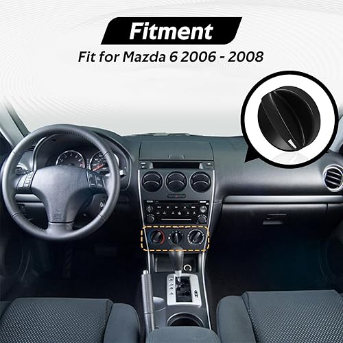 Miniatura 4 de KPALAG 3 pomos de control de HVAC, calentador de aire acondicionado, interruptor climático, perilla de control de velocidad del ventilador