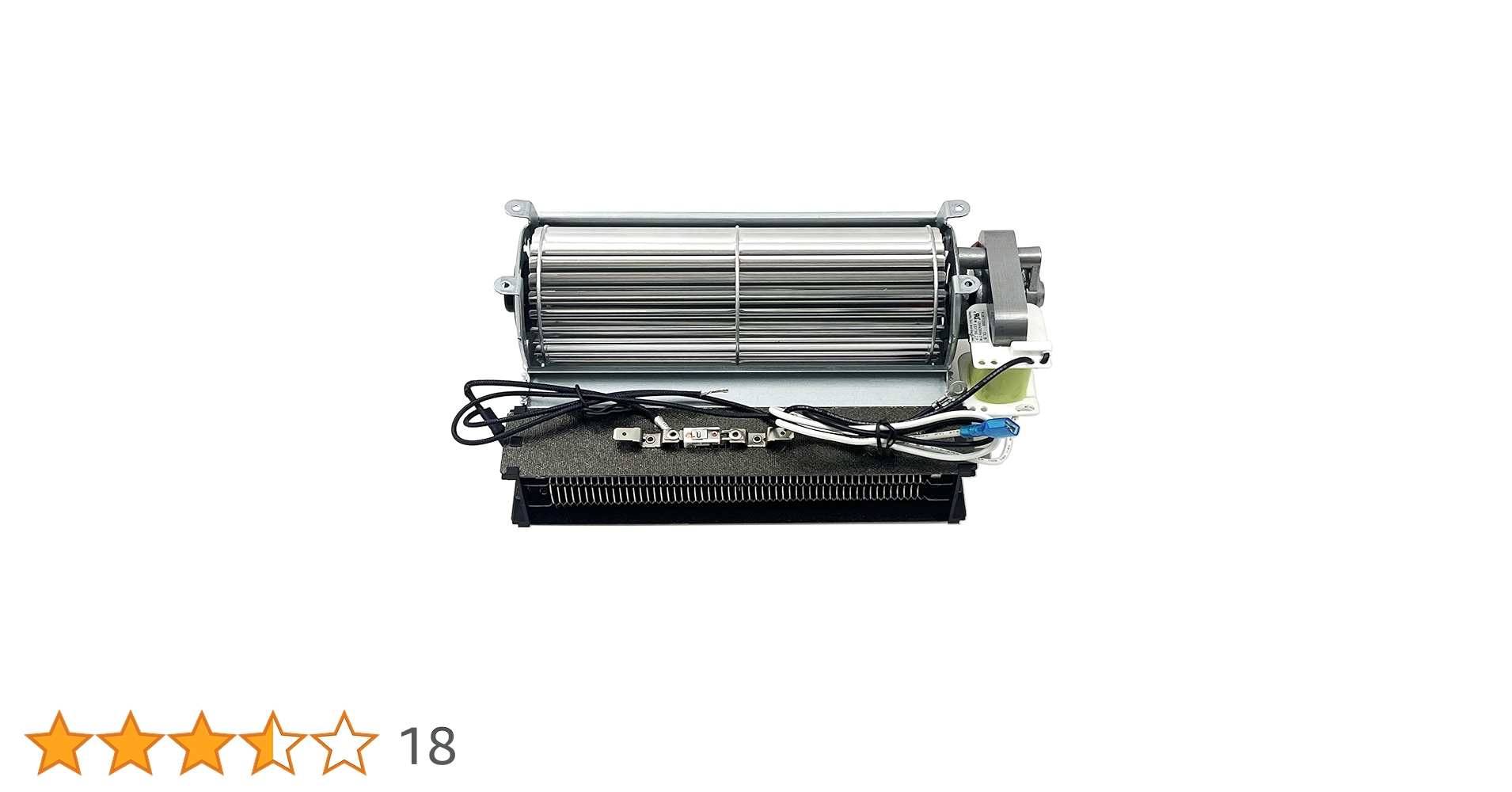 Replacement Fireplace Fan Blower with Heating Element for