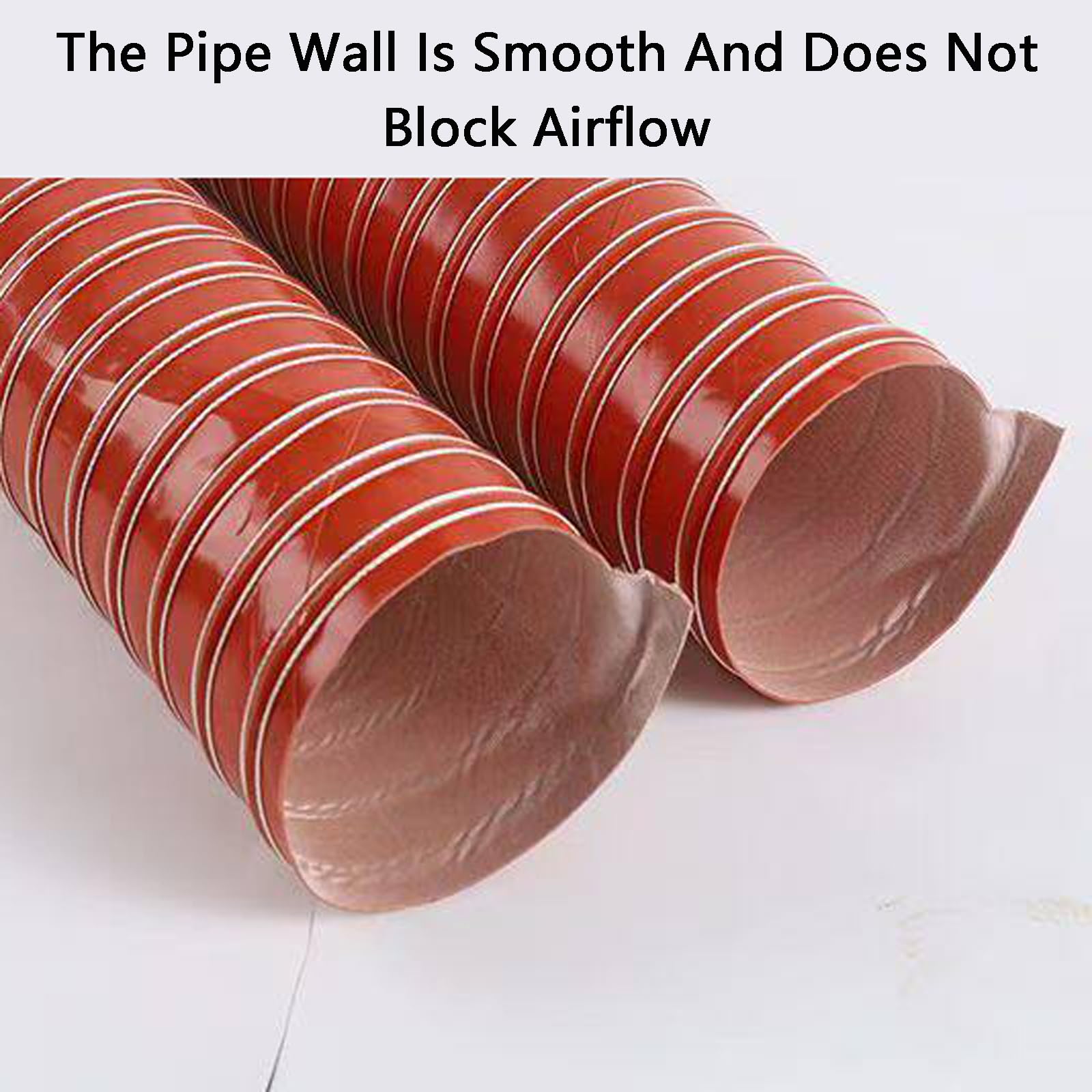 Manguera De ExtraccióN Flexible​,Tubo Flexible De Salida De Aire,Tubo Flexible Campana Extractora,ExtraccióN De Aire Acondicionado PortáTil,Conductos De Alta Temperatura