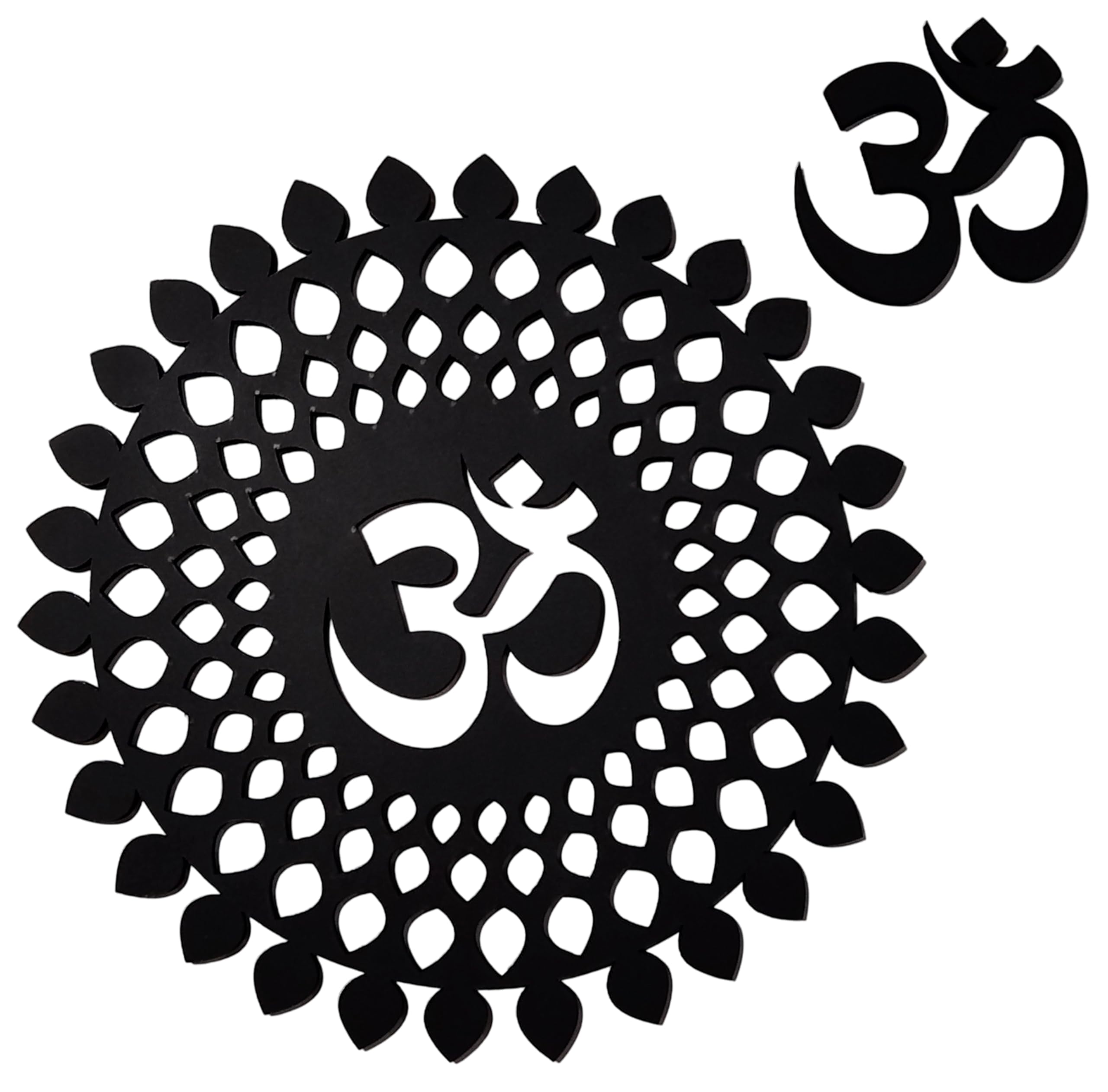 Golden Om Wall Hanging - Chakra Decor -7 Golden Om Wall Hanging - Chakra Decor -7