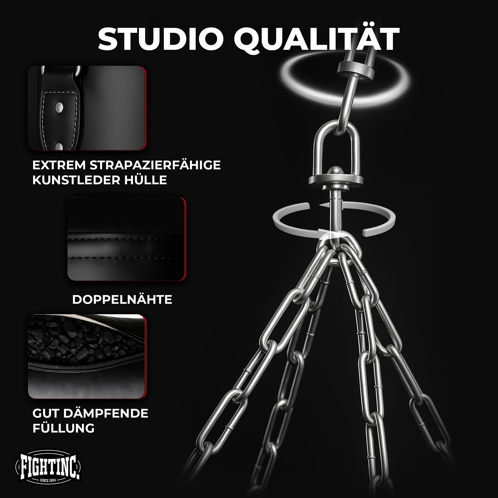 Boxsack Classic GEFÜLLT/UNGEFÜLLT/MIT FÜLLUNG 80 100 120 150 180 cm bis 55kg ideal für Jugend & Erwachsene Kampfsport Training 40 50 60kg