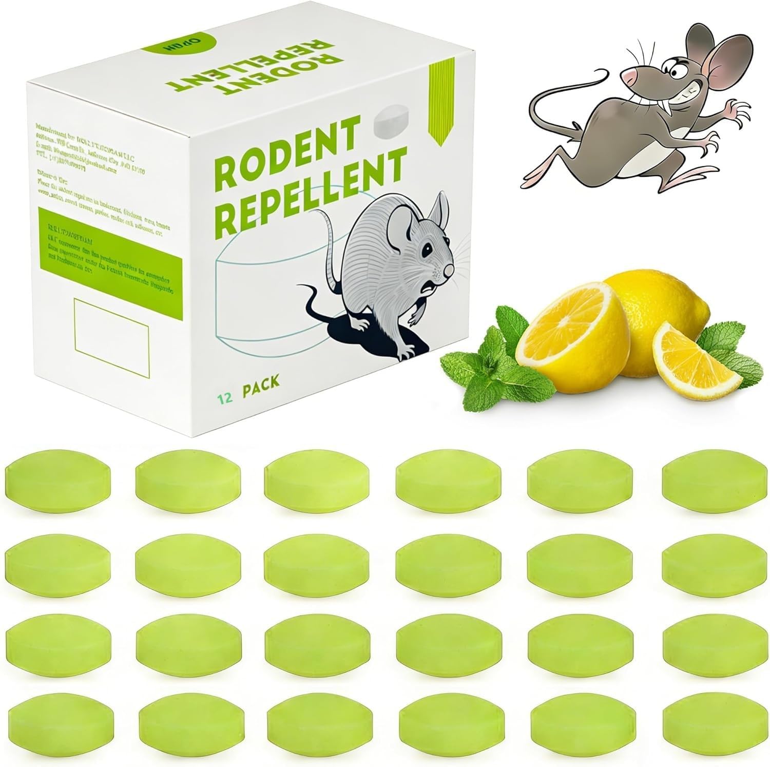 Rat Repellent for Car Home Pack of 1 (10 Tablet) Rodent & Mouse Repellent Peppermint Oil to Protect Wires in Car, Bike & Truck Engine No Kill Only Repels Home Indoor-Outdoor Garage Rat Controller Pills to Keep Rodents Out of Car (1) (Tablet-10)-image-34