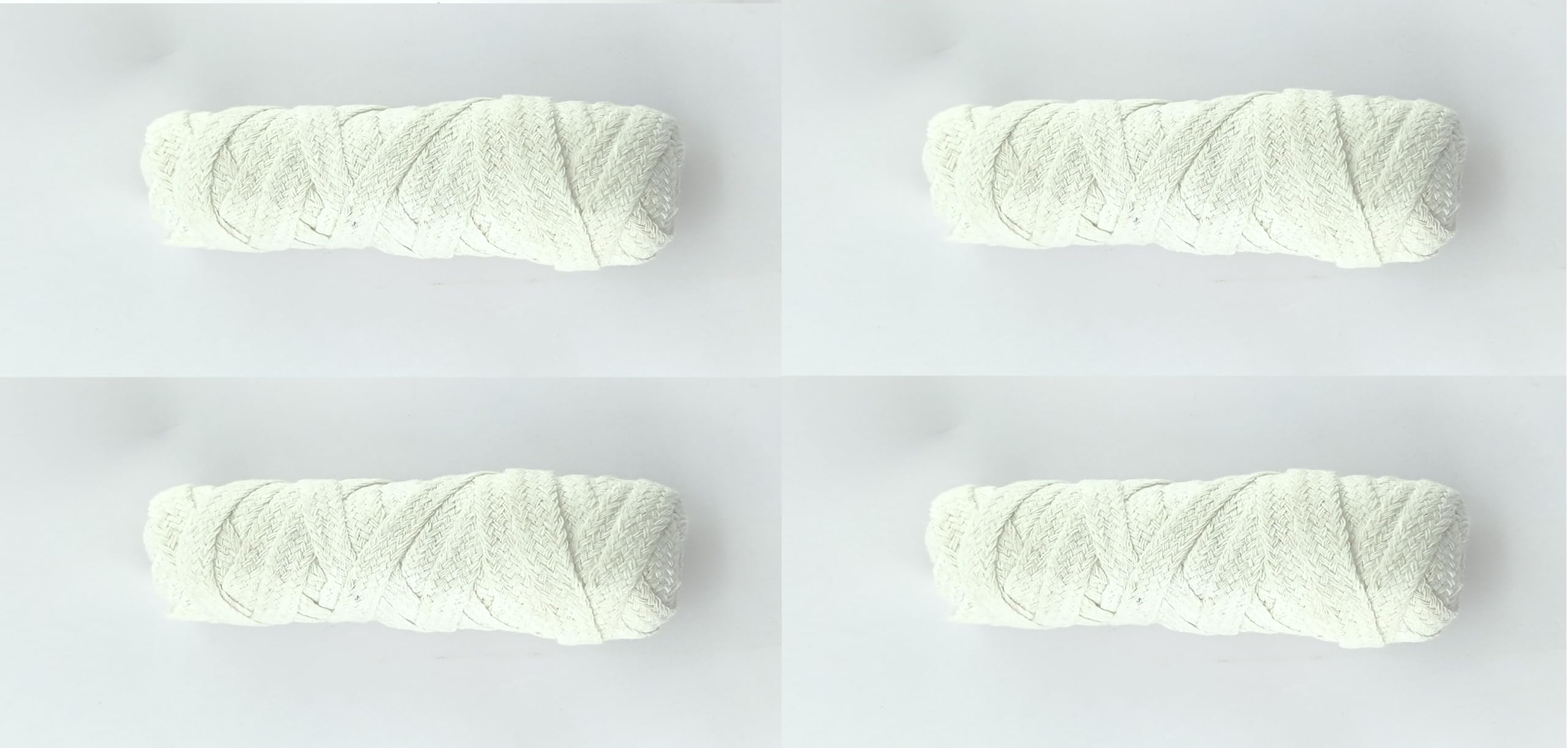 advancedestore White Nada/Pajama Dori Strings (Cotton) Quality -1cm Width 40feet Size-Pack of 4-picture-38