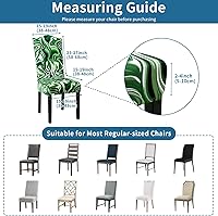 Vista 124 de Juego de 6 fundas elásticas para sillas de comedor, extraíbles y lavables, para sillas de comedor, hotel, ceremonia