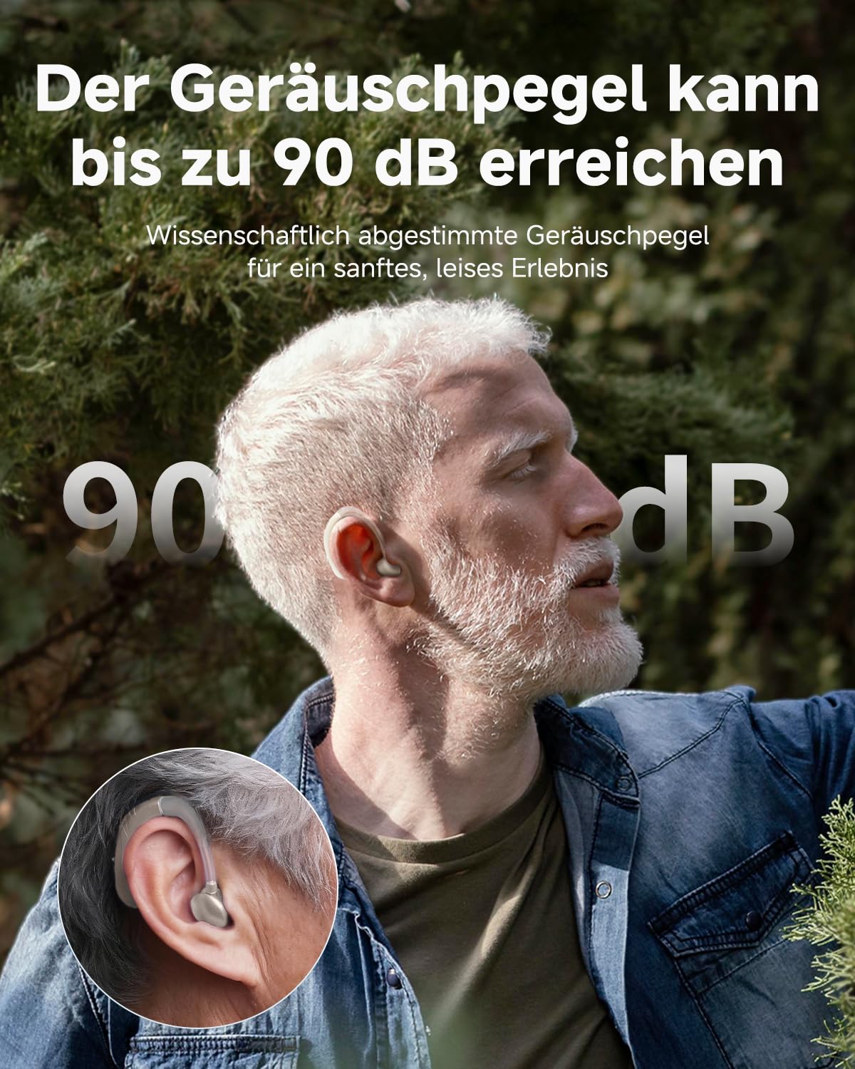 Britzgo Gerät wiederaufladbar lange Akkulaufzeit hochauflösende Klangqualität Rauschunterdrückungsfunktion silberne Farbe (Silbernes Paar)