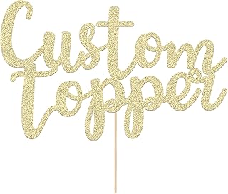 EDSG Personalized Cake Topper Birthday Cake Toppers 11 Colours Wedding C...