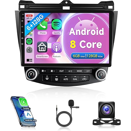 8Core Car Radio 6G for Honda Accord 2003-2007