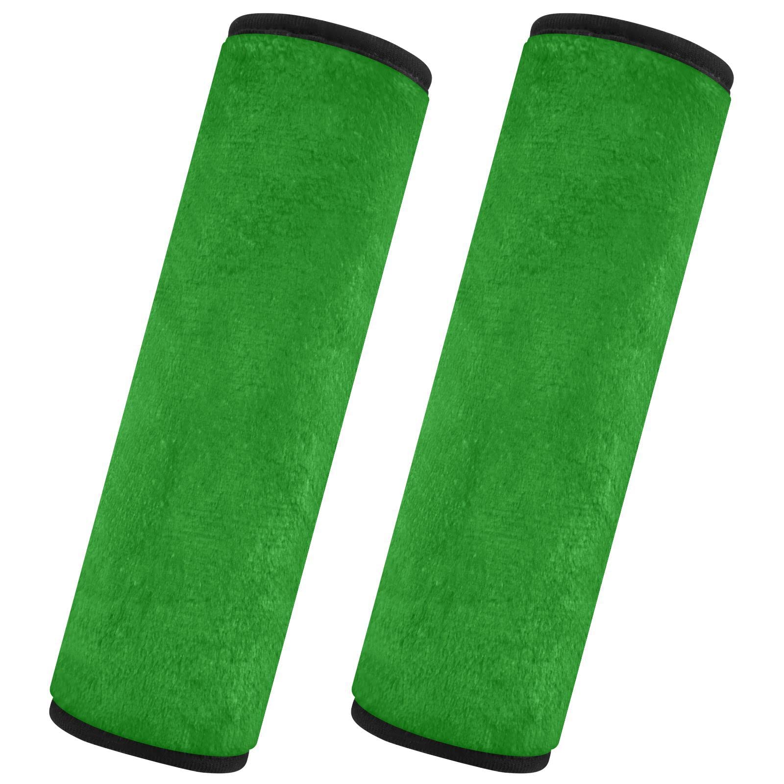 Caihoyu Car Seat Belt Covers 2 Pack Soft Car Belt Protector Car Safety Seat Belt Strap Shoulder Pad Car Accessories for Adults and Kids M Green
