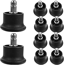 MAGICLULU Rodízios De Cadeira De Móveis 10 Peças Rodízios Giratórios Para Serviço Pesado Rodas De Cadeira De Escritório Substituição Rodízios De Travamento Para Banco De Mesa